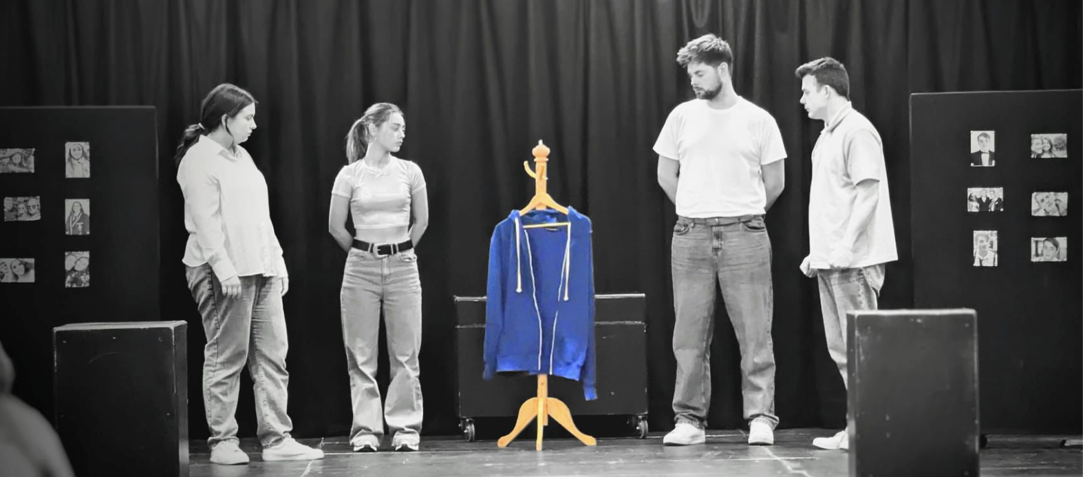 Ever Unique ILYM cast, B&W Blue Hoodie